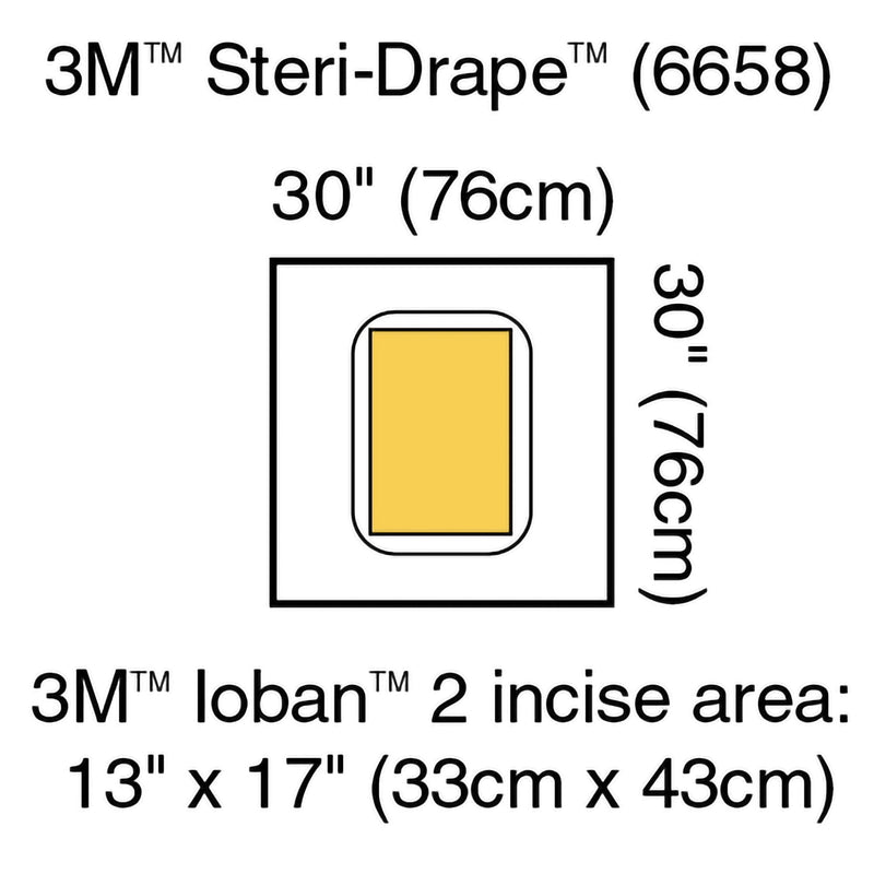 Solventum Corporation 3M Steri-Drape Sterile Large Pouch Surgical Drape, 30 x 30 Inch (20/CS) 