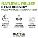 Green Drop Sports Tape, Infused Kinesiology Tape for Recovery (20/BX)