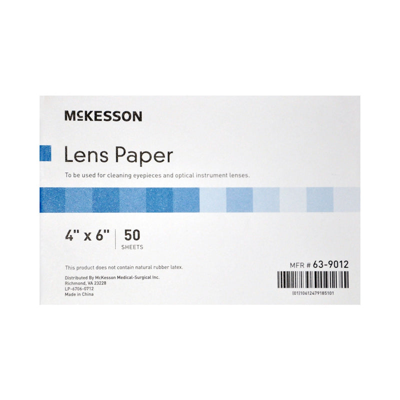 McKesson Lens Cleaner for Optical Instruments, 4 x 6 Inch Paper Sheets (Pack of 600)