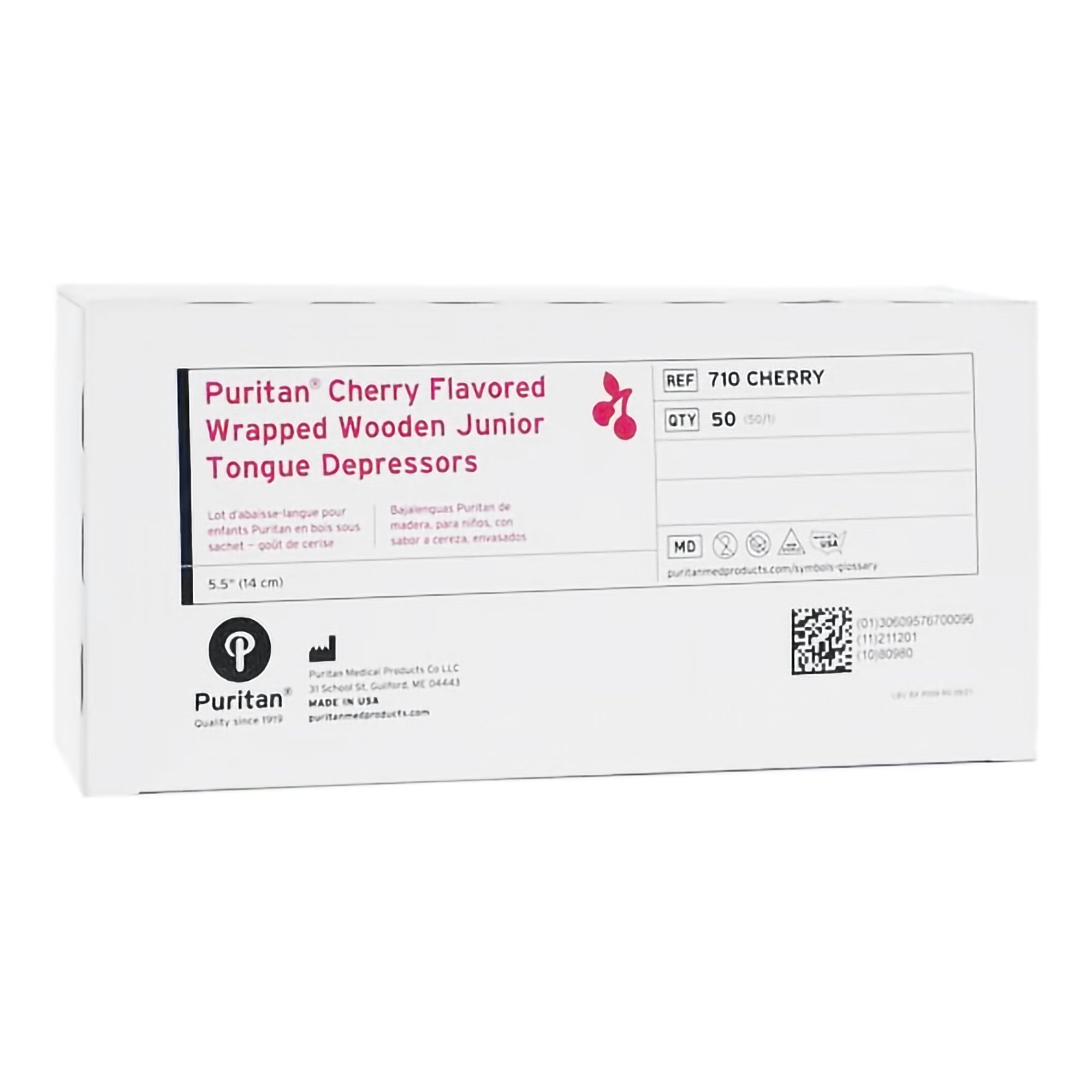 Puritan Medical Products Puritan Cherry Flavor Tongue Depressor (1000/CS) 