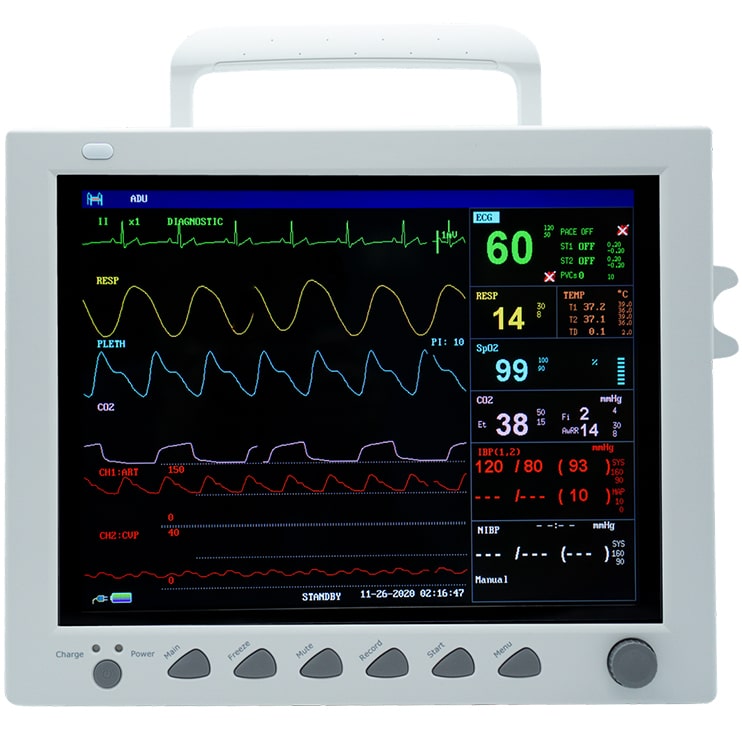 Edan iM8 Patient Monitor  With Sidestream G2 CO2 Module and Printer