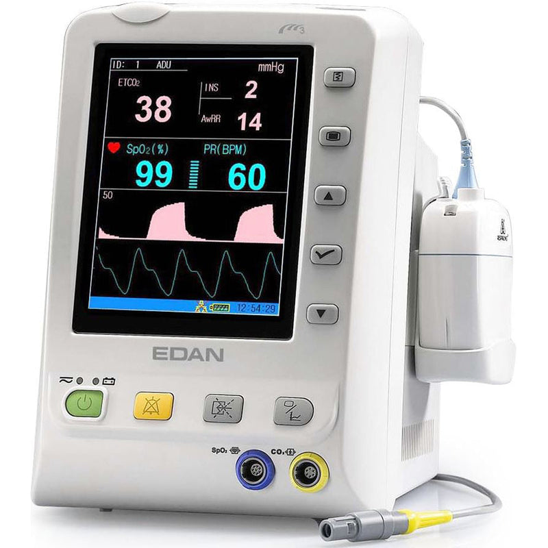 Edan M3B Vital Signs Monitor  CAPNOSTAT5 Mainstream EtCO2 + Printer