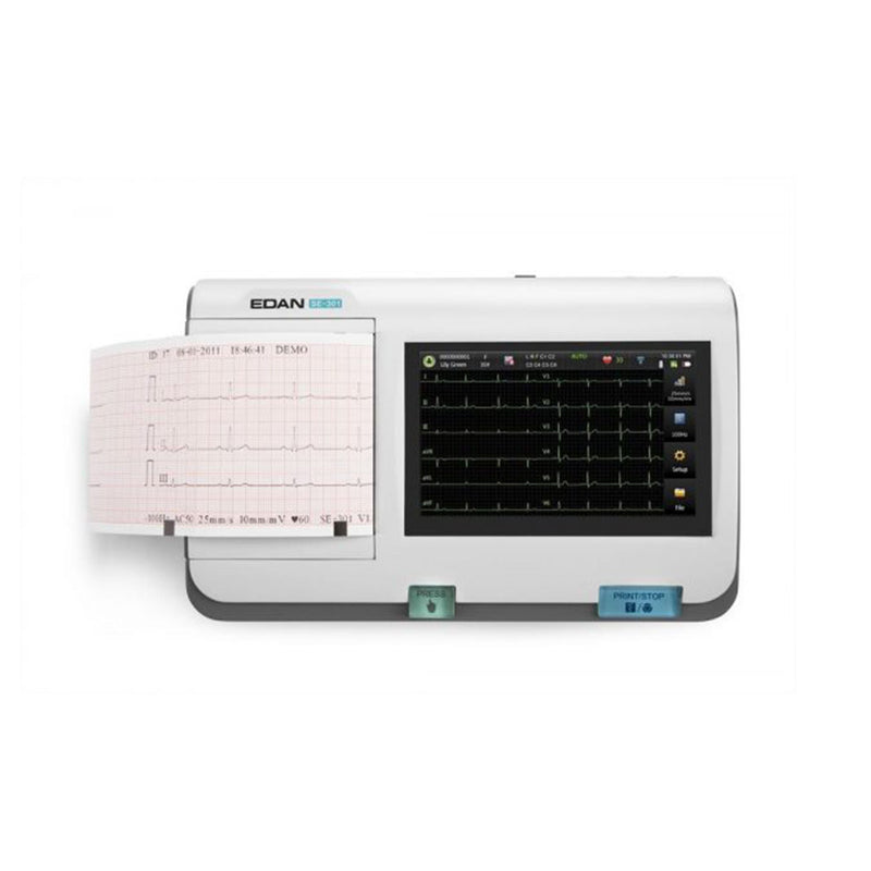 Edan SE-301 3-Channel ECG Machine  DICOM-Export-Format-Internal-Wifi-Module