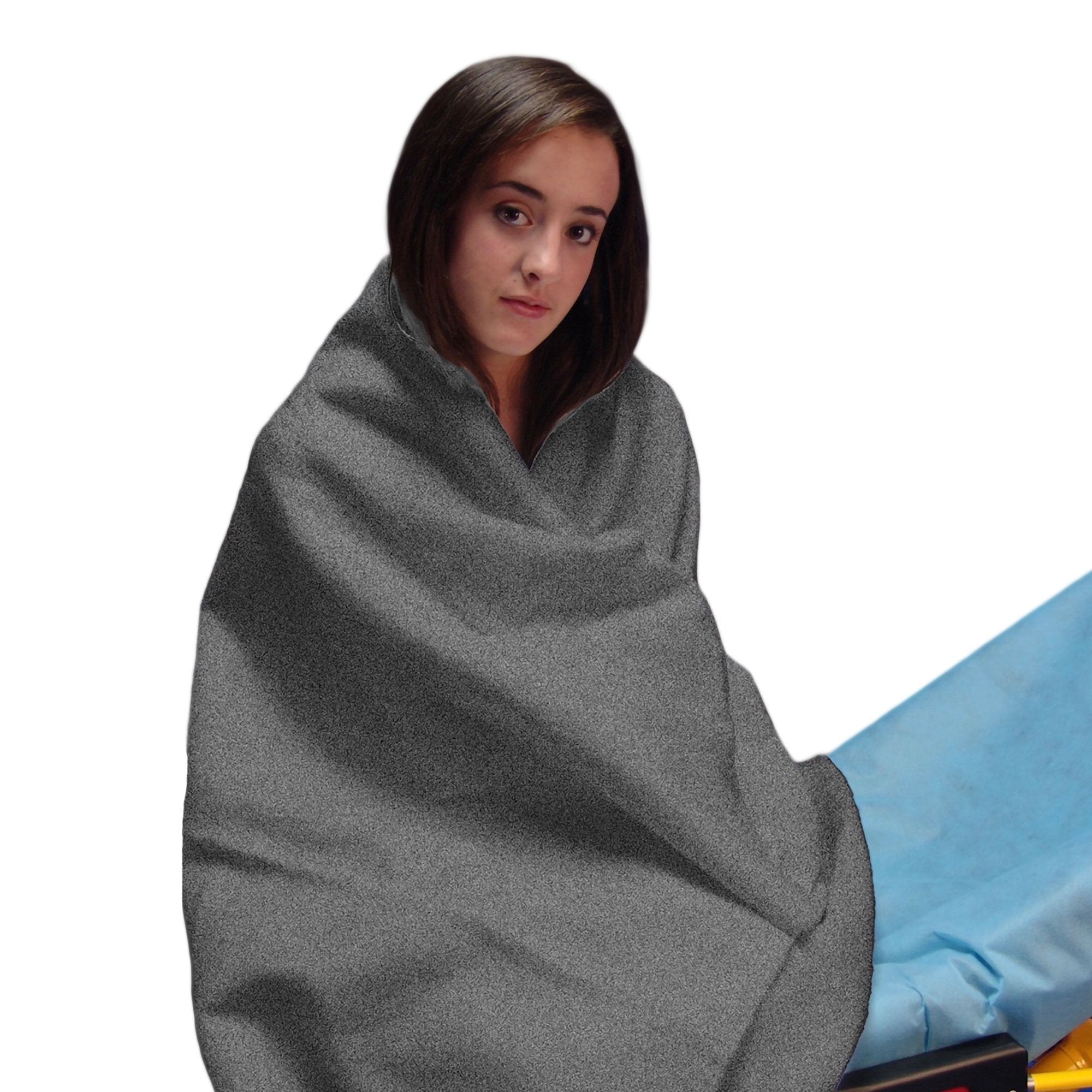 Taylor Healthcare Products First Comfort Fleece Thermal Blanket, Gray, 40 x 80 Inch (10/CS) 