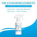 Pure & Clean Wound Cleanser, 8-ounce Pump Bottle (Box of 12 Bottles)