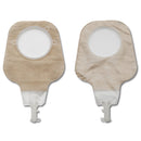 New Image 2-Piece Ultra-Clear Ostomy Pouch, Pre-cut to Fit 102 mm Stoma, Yellow (Box of 10)