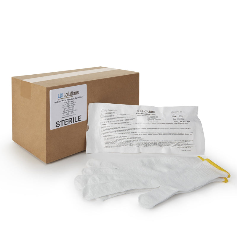 Cut Resistant Glove Liner Flex-Gard Full-Finger HDPE Fiber / Spandex / Polyester White 2X-Large (10/BX) 