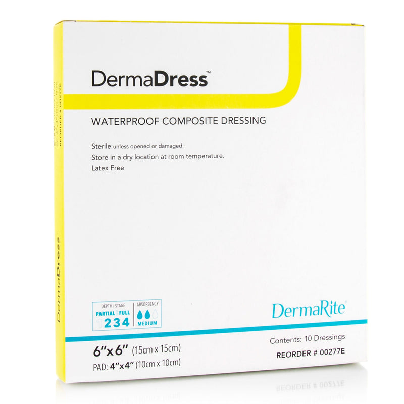 DermaDress Composite Dressing, 6 x 6 inch