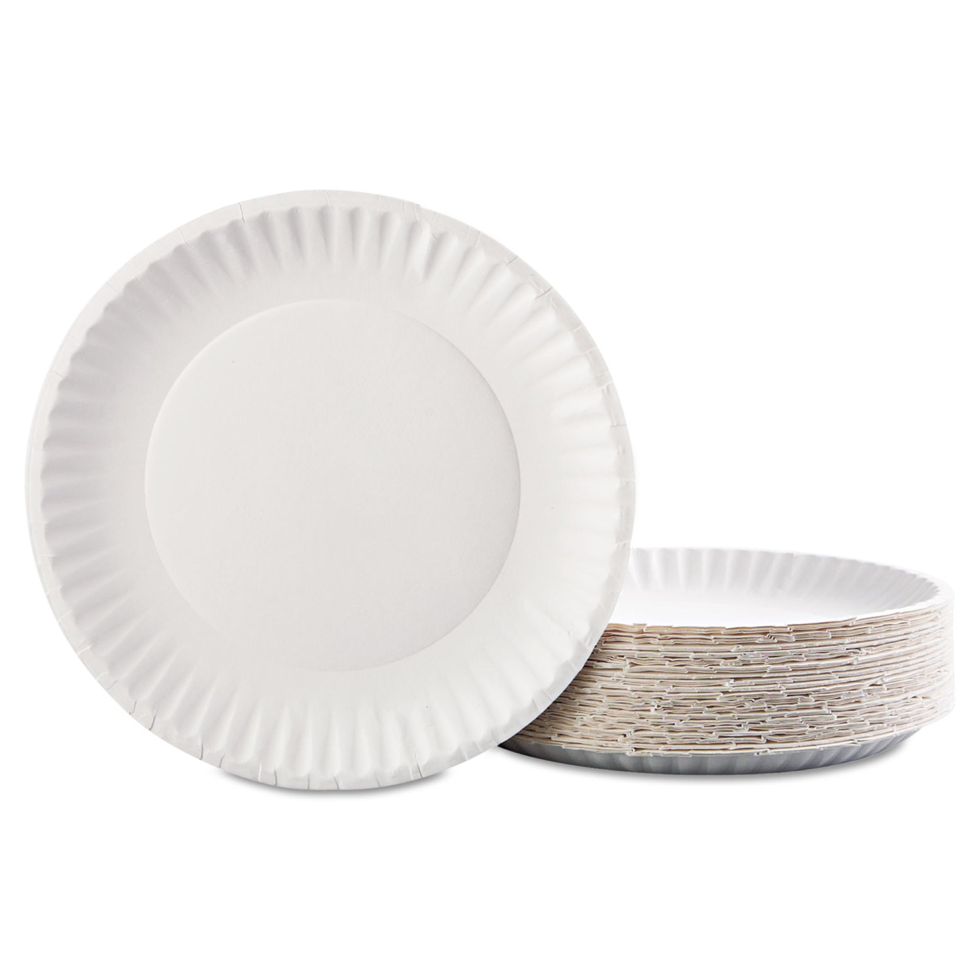 Essendant Co/United Stationers Nature's Own Green Label Paper Plate (12/CS) 