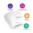 Mabis Healthcare Hugg-A-Pillow Bed Pillow 