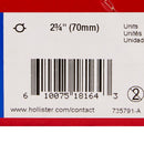 New Image 18164 Two-Piece Transparent Ostomy Pouch, Pre-cut to Fit 70 mm, Blue (Box of 10)