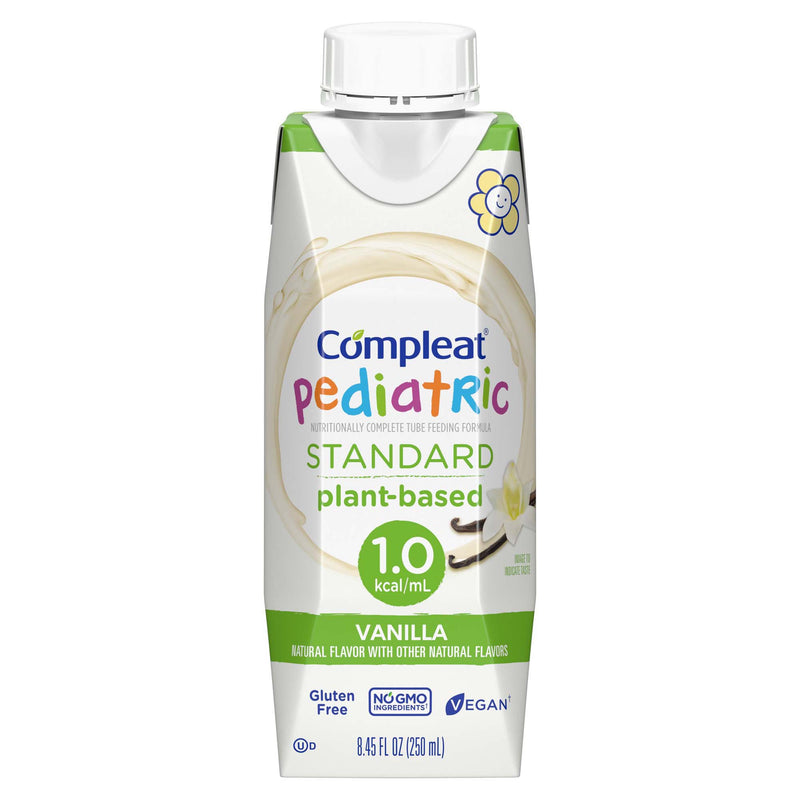 Compleat Pediatric Standard Plant-Based 1.0 Cal Tube Feed Formula, Vanilla (Case of 24)
