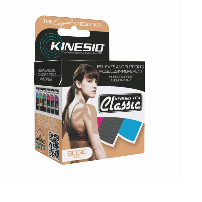 Kinesio Tex Classic Cotton Kinesiology Tape, 2 Inch x 4-2/5 Yard, Beige (Roll)