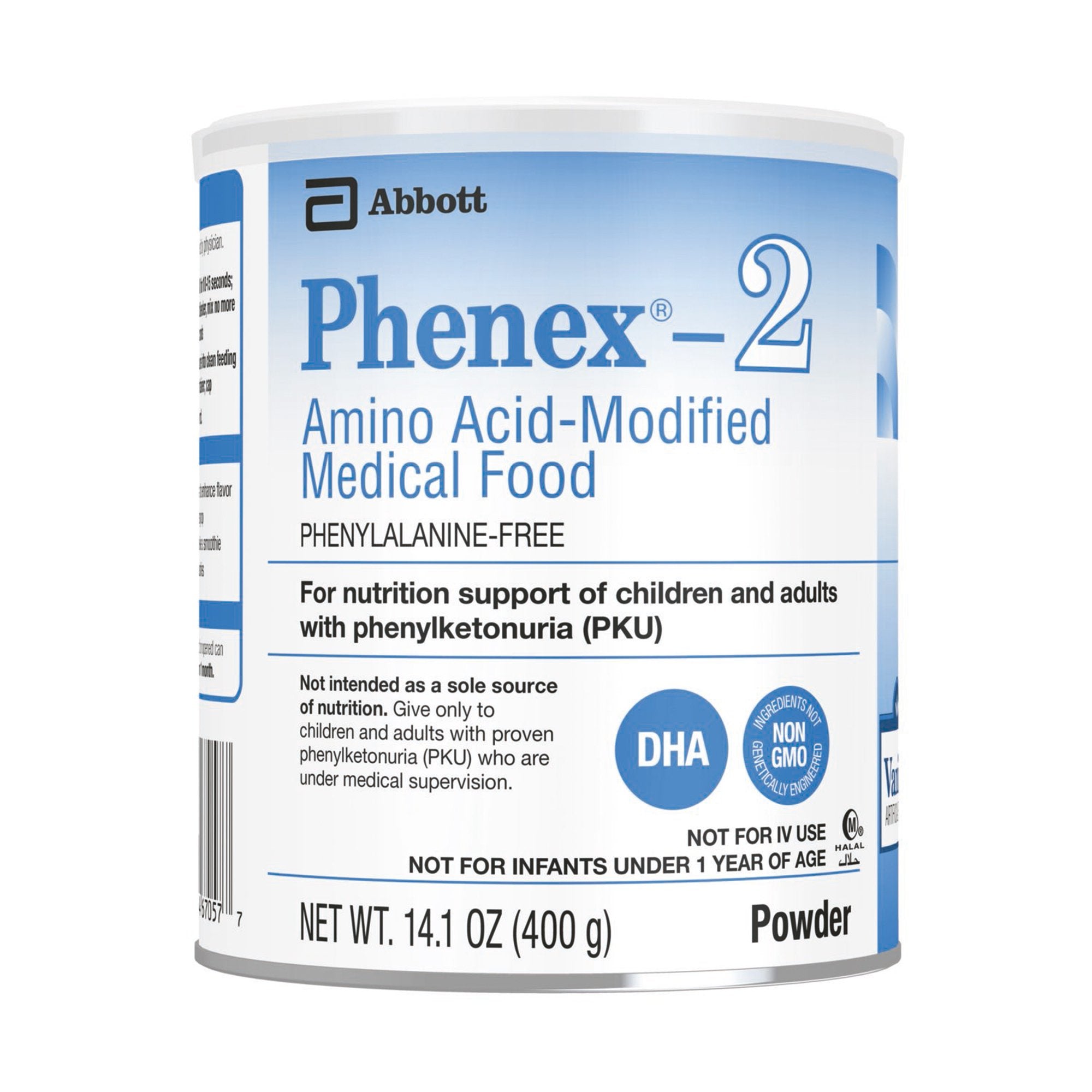 Abbott Nutrition Phenex-2 Vanilla Amino Acid–Modified Medical Food for PKU, 14.1-ounce can (6/CS) 