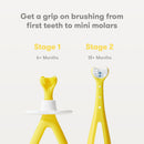 Toothbrush Training Set frida baby Grow With Me Yellow Ages 6 Months and Up (12/CS) 