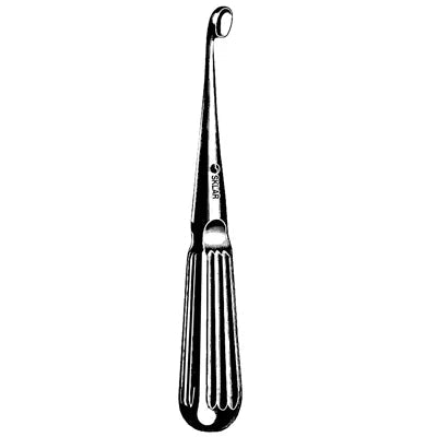 Sklar Bruns Bone Curette - 9", Straight, Oval,