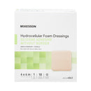 McKesson Brand McKesson Silicone Gel Adhesive without Border Silicone Foam Dressing, 4 x 4 Inch (200/CS) 