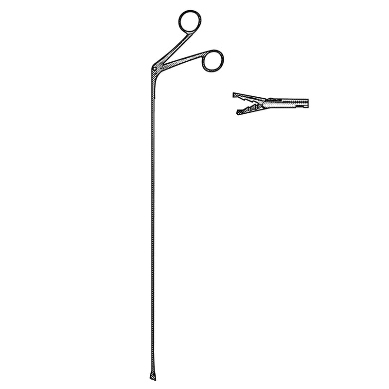 Sklar Chevalier Jackson Broncho-Esophagoscopy Forceps - 16", Alligator Tooth Grasping Tip, Standard Jaw - 75-1271