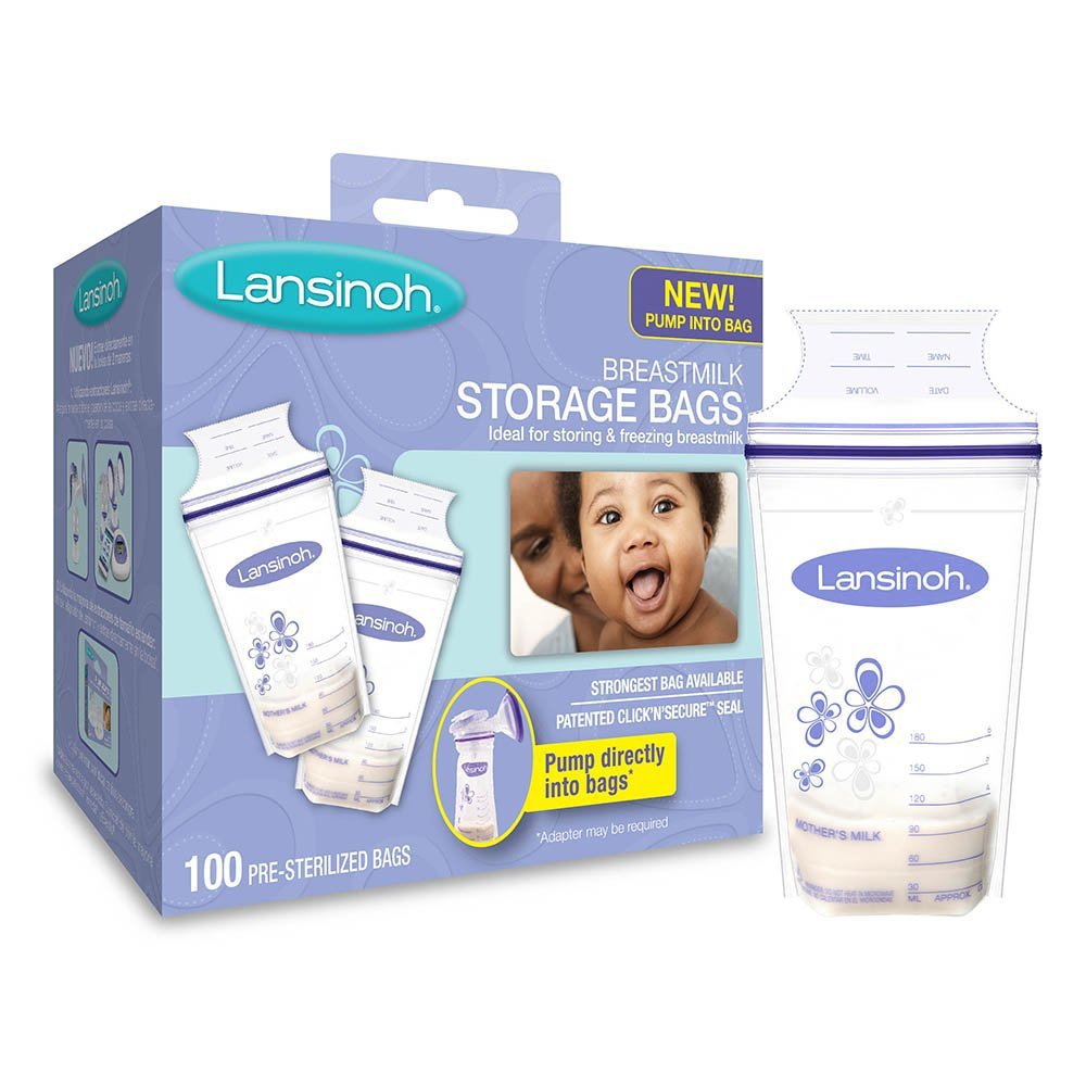Emerson Healthcare Breast Milk Storage Bag Lansinoh 6 oz. Clear (12/CS) 