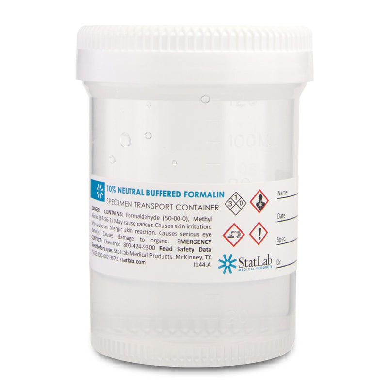 StatLab Medical Products StatClick Prefilled Formalin Container, 60 mL Fill in 120 mL (96/CS)