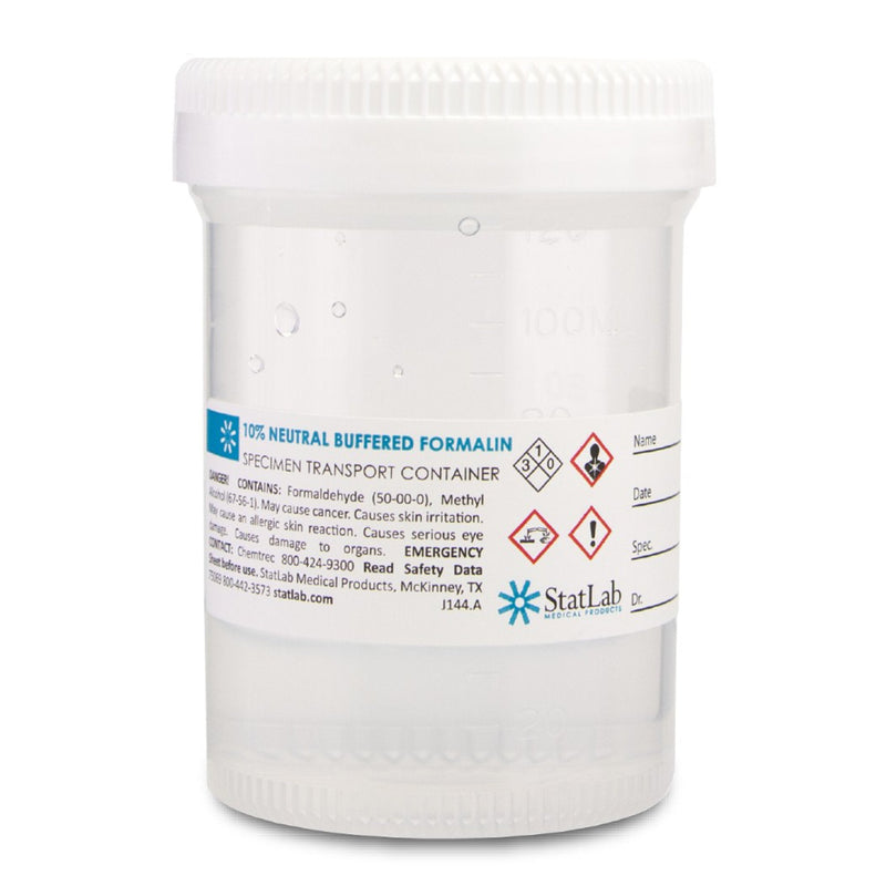 StatLab Medical Products StatClick Prefilled Formalin Container, 60 mL Fill in 120 mL (96/CS)