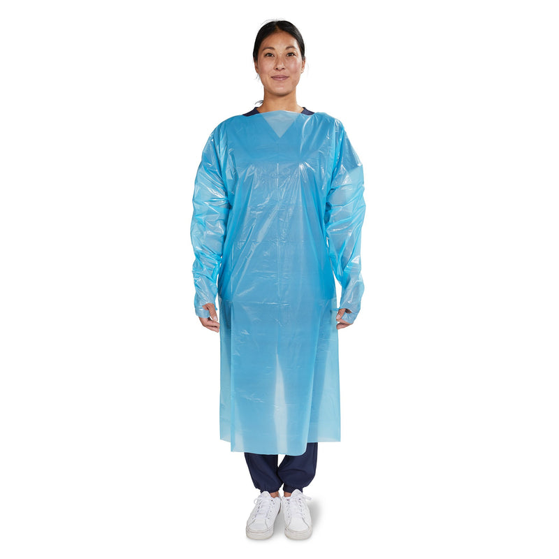 McKesson Nonrated Isolation Gown, Blue, Extra Large (Case of 75)