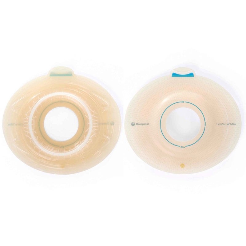 SenSura Mio Click Convex Light Ostomy Barrier, 35 mm Stoma Opening, Blue Match (Box of 5)