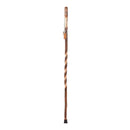 Mabis Healthcare Brazos Iron Bamboo Rustic Walking Stick, 48 Inch Height, Red 