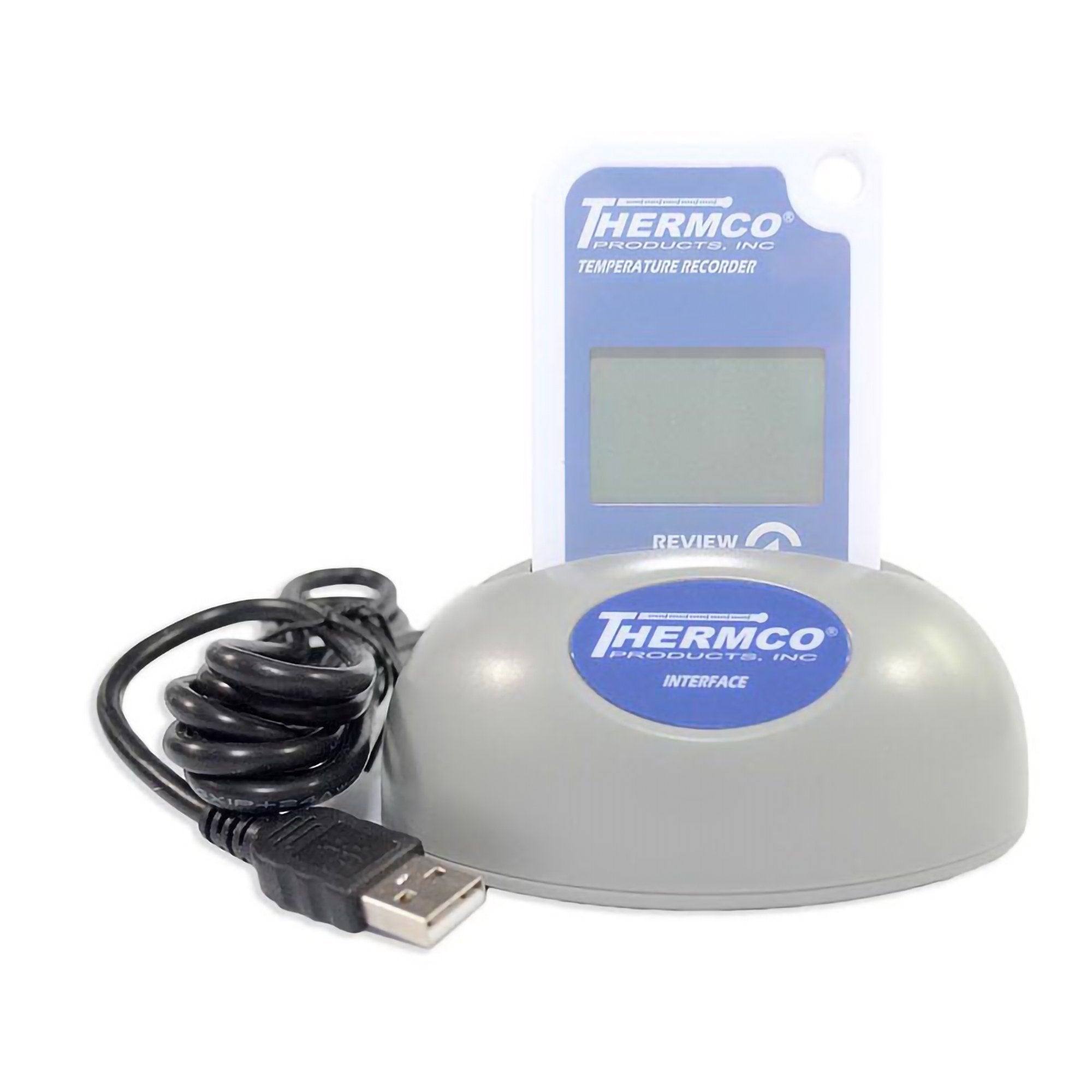 Thermco Products Inc Refrigerator / Freezer Vaccine Data Logger with Alarm Kit LogTag TRED30-16R Fahrenheit / Celsius -40° to 210°F (-40° to 99°C) External Bottle Probe Wall Mount Battery Operated 