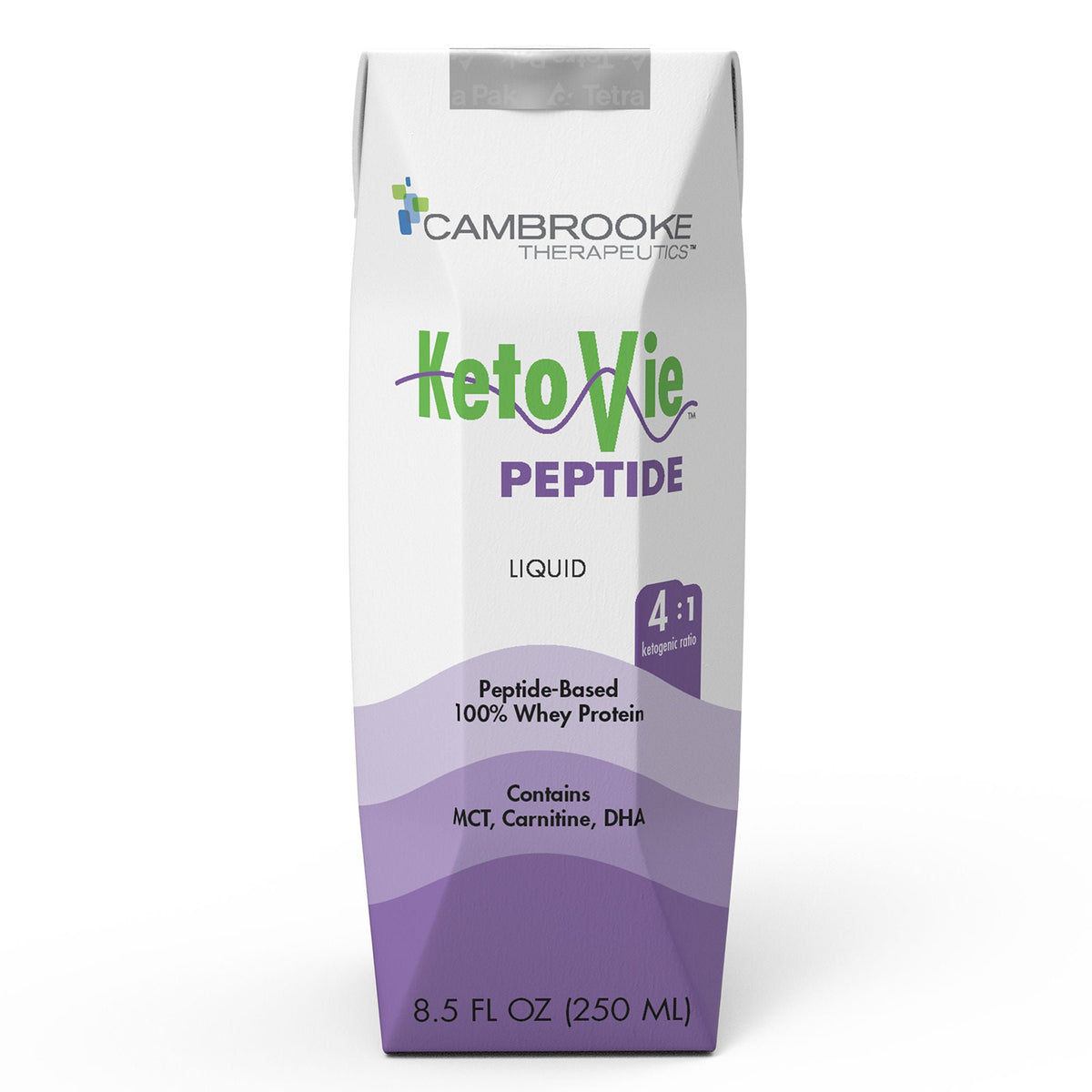 KetoVie Peptide 4:1 Ketogenic Medical Food, 8.5-ounce carton (Case of 30)