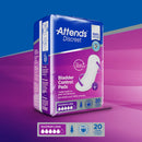 Attends Healthcare Products Attends Discreet Women's Maximum Long Bladder Control Pad, 14.5-Inch Length (200/CS) 