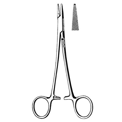 Sklar Wangensteen Needle Holder - 10-3/4", Serrated, Long Jaws - 20-2781