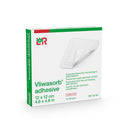 Super Absorbent Dressing Vliwasorb Adhesive Square 5 X 5 Inch With Border Sterile (Case of 260)
