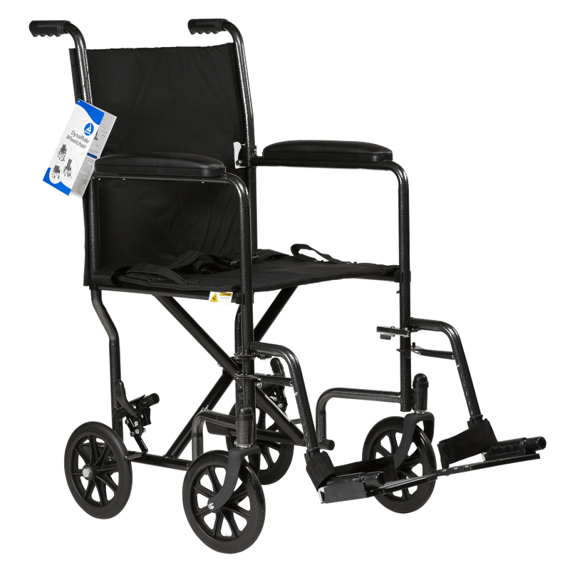 DynaRide Transport Wheelchair with Swing-Away Foot Rest and Fixed Full Arm PARENT