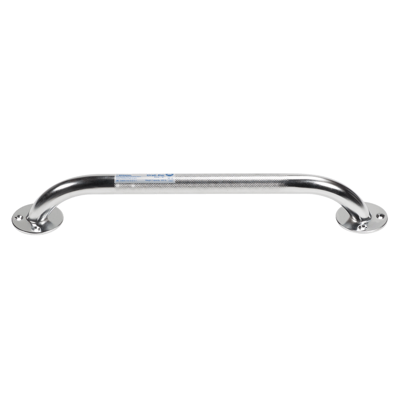 Chrome Knurled Grab Bar 16inch