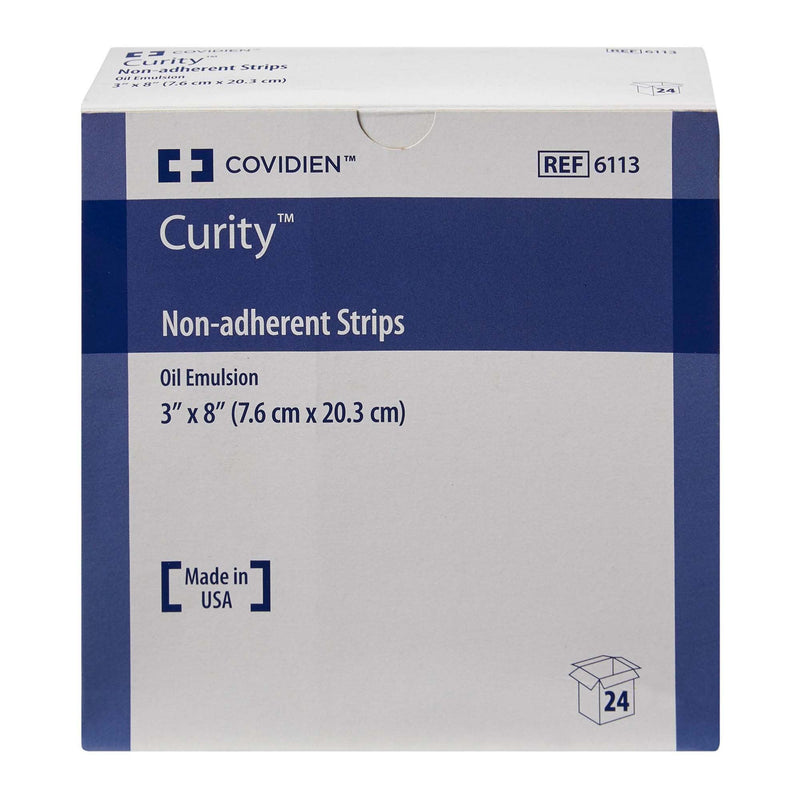 Cardinal Curity Oil Emulsion Impregnated Dressing, 3 x 8 Inch (144/CS) 
