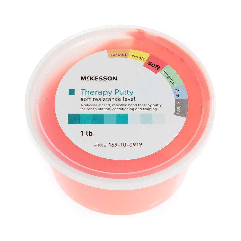 McKesson Therapy Putty, Red, Soft, 1 lb. Container (Each)