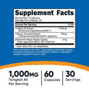 Nutricost Dietary Supplement nutricost Tongkat 1,000 mg Strength Capsule 60 Per Bottle (12/CS) 