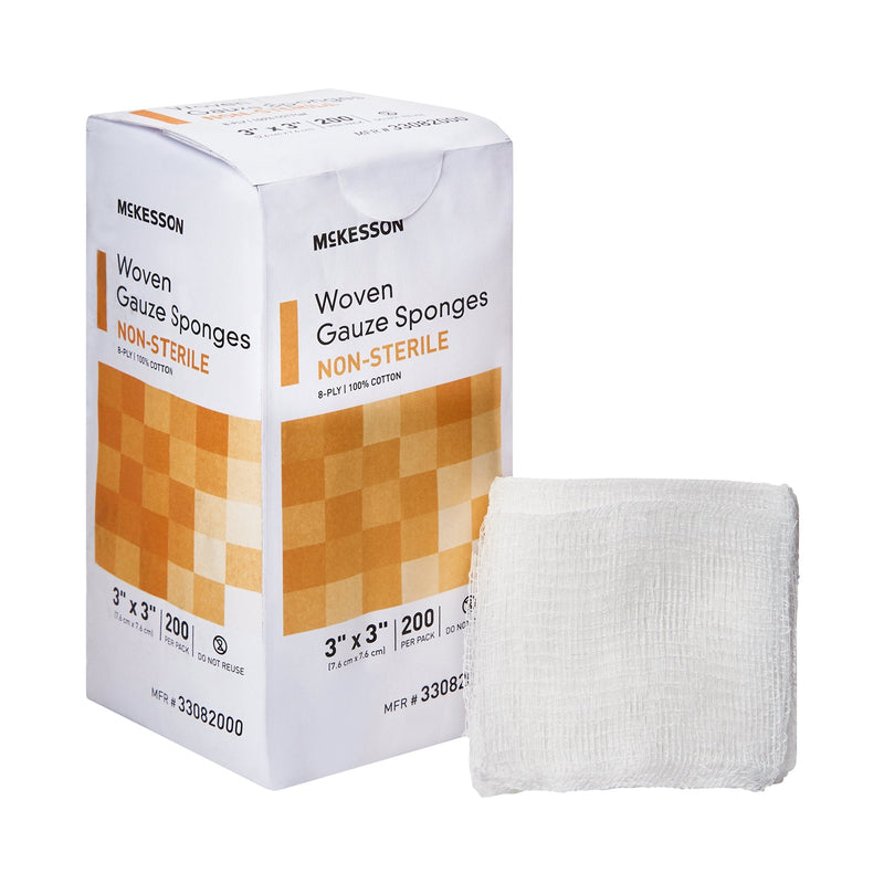 McKesson Brand McKesson Gauze Sponge, 3 x 3 Inch, Eight Ply (4000/CS) 