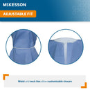 McKesson SMS Fluid Resistant Exam Gown, One Size Fits Most (Case of 25) 
