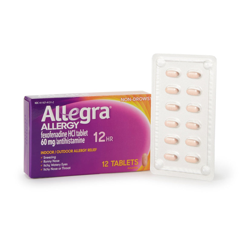 Allegra Fexofenadine HCl Allergy Relief (Box of 12)