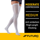 3M Company 3M Futuro Anti-Embolism Moderate Compression Thigh-Hi Stockings Medium/Regular (6/CS) 