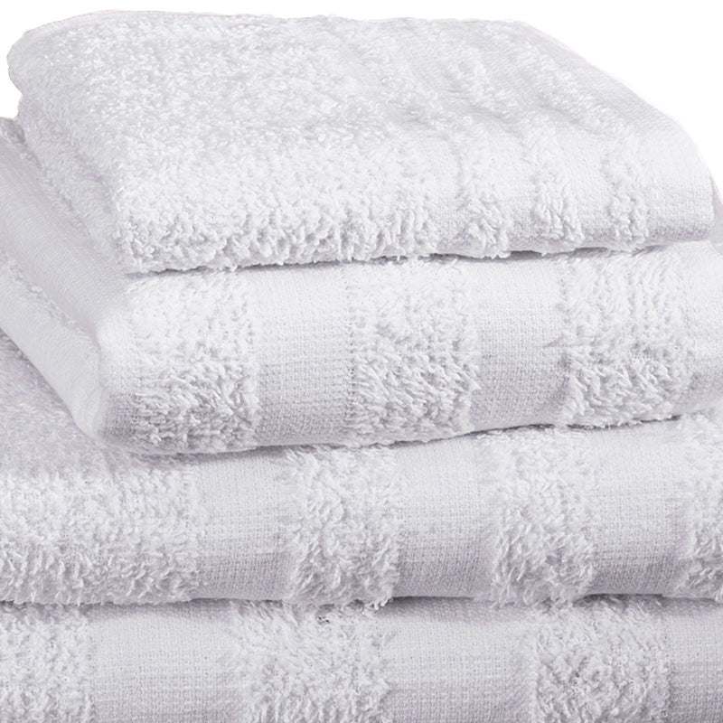 Merit Trio Cotton Washcloth, White, 12 x 12 Inch (Dozen)