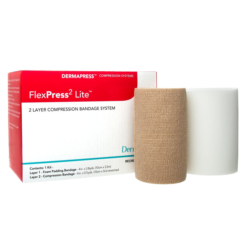 Sion Brands LLC FlexPress2 Lite Self-adherent Closure Two-Layer Compression Bandage System 