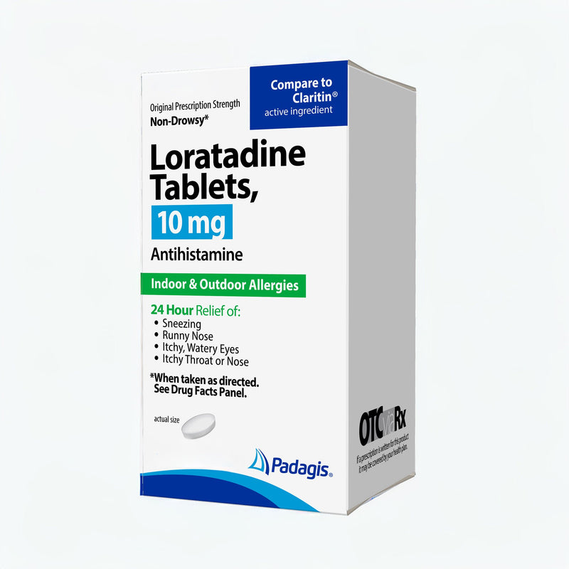Padagis 10 mg Loratadine Allergy Relief (Bottle of 300)