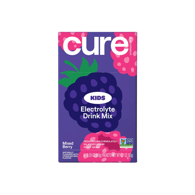 Cure Kids Electrolyte Drink Mix, Mixed Berry, 7.5-gram Packet (Case of 72)