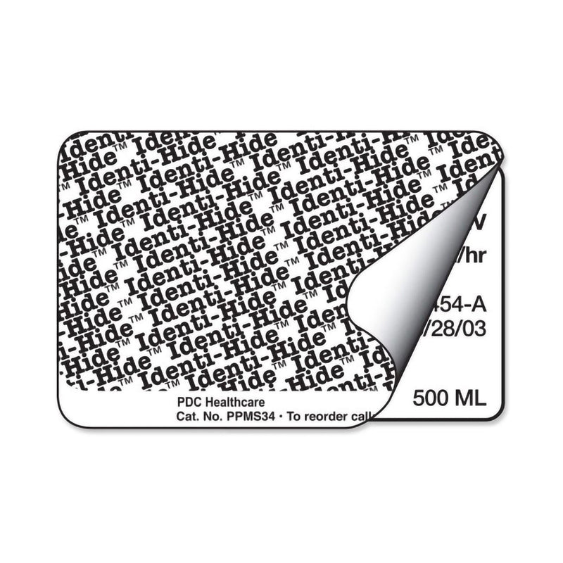 PDC Identi-Hide Protection Label, 2 x 3 Inch (Roll of 500)
