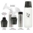 Ceres Chill OG Stainless Steel Breast Milk Chiller Container, White (Case of 12) 