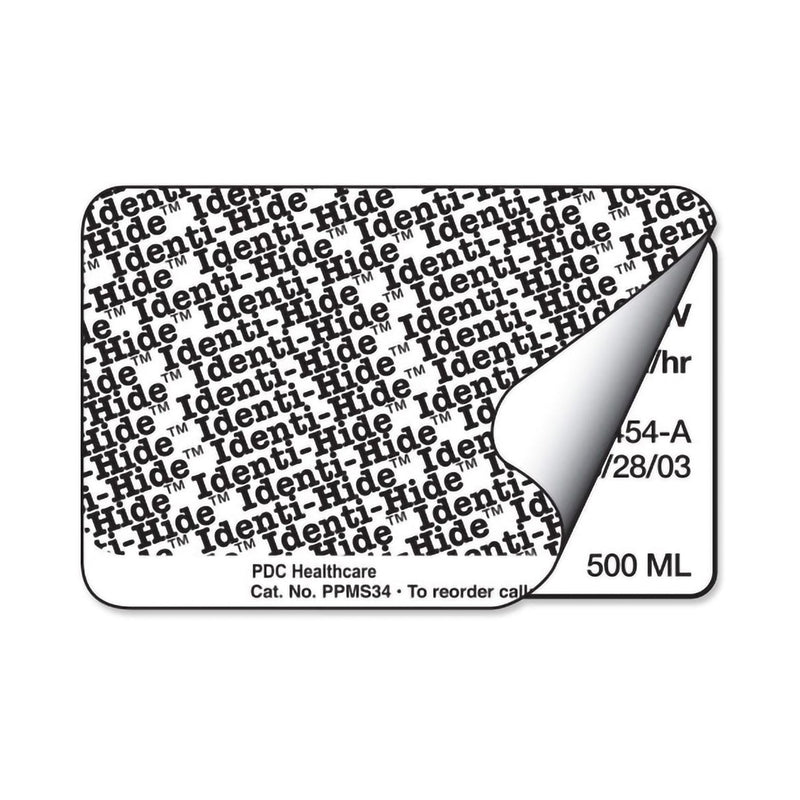 PDC Healthcare PDC Identi-Hide Protection Label, 2 x 3 Inch 