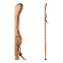 Mabis Healthcare Brazos Twisted Oak Hitchhiker Handcrafted Walking Stick, 58-Inch, Tan